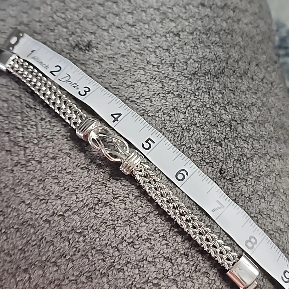 Stainless Steel Infinity Woven Bracelet